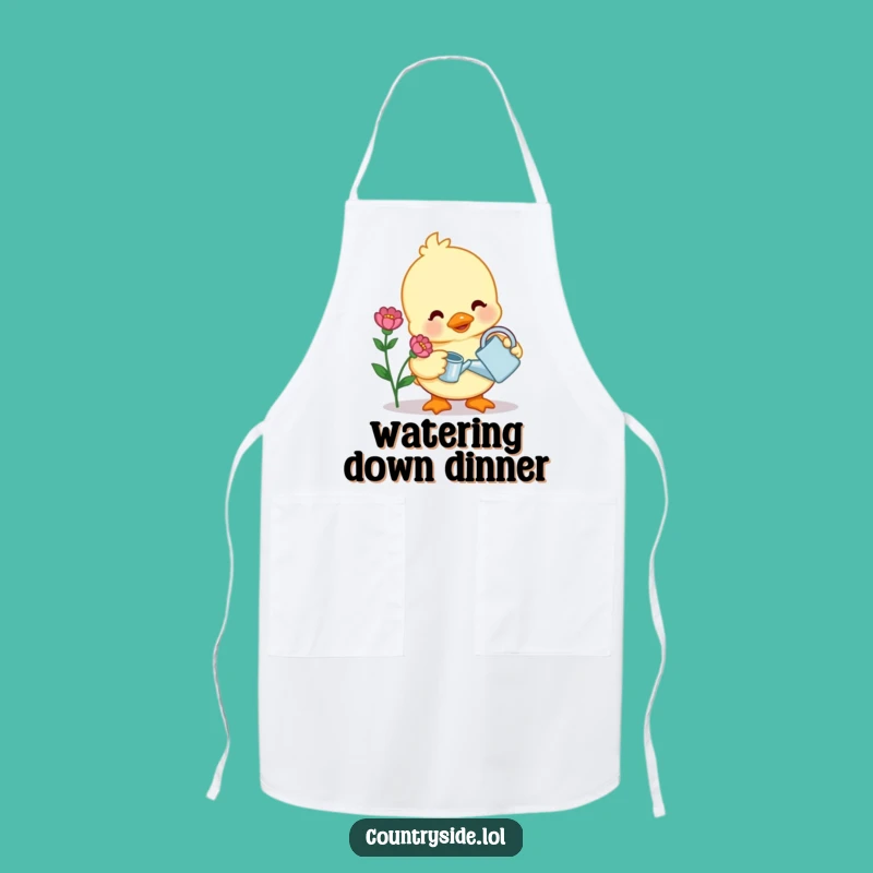 Funny Kawaii Duck Apron: Gentle Gardener, Kitchen Fun & Practical Funny Gift