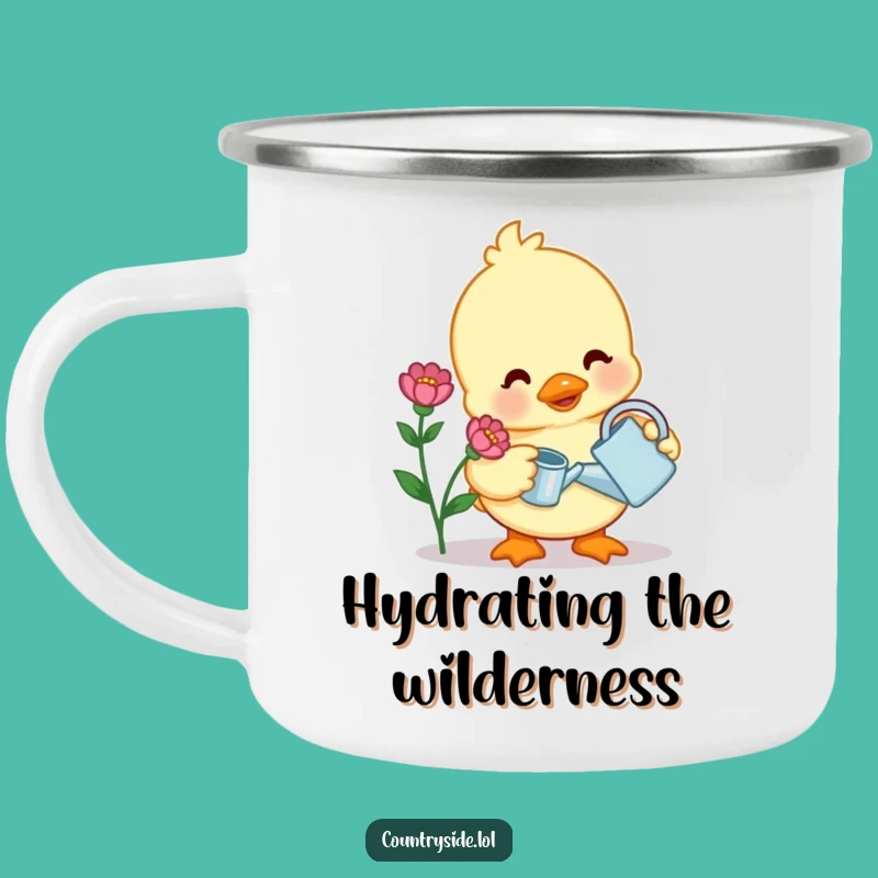 Funny Kawaii Duck Camping Mug: Gentle Gardener, Durable & Fun Funny Gift