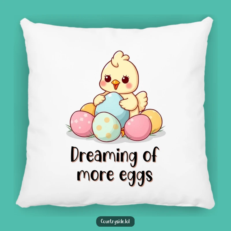 Funny Kawaii Chicken Pillow - Adorable Humorous Egg Lover Comfort Gift