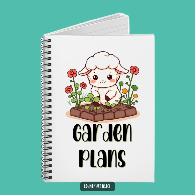 Funny Kawaii Sheep Notebook: Garden Notes, Perfect Journal Gift!